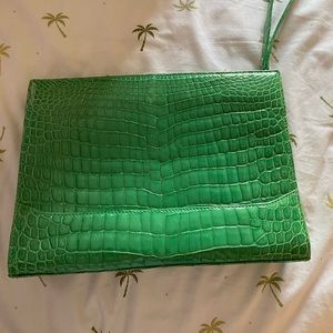 Eileen Kramer Green Alligator bag